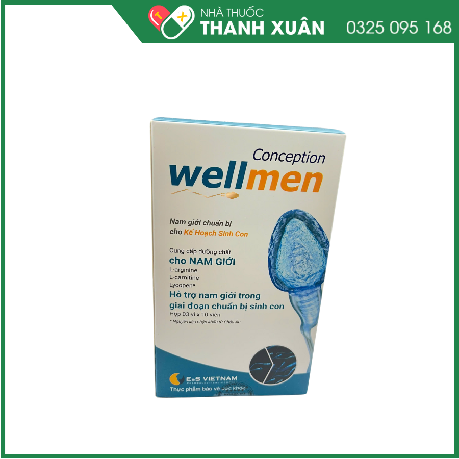 Wellmen Conception cung cấp dưỡng chất cho nam giới